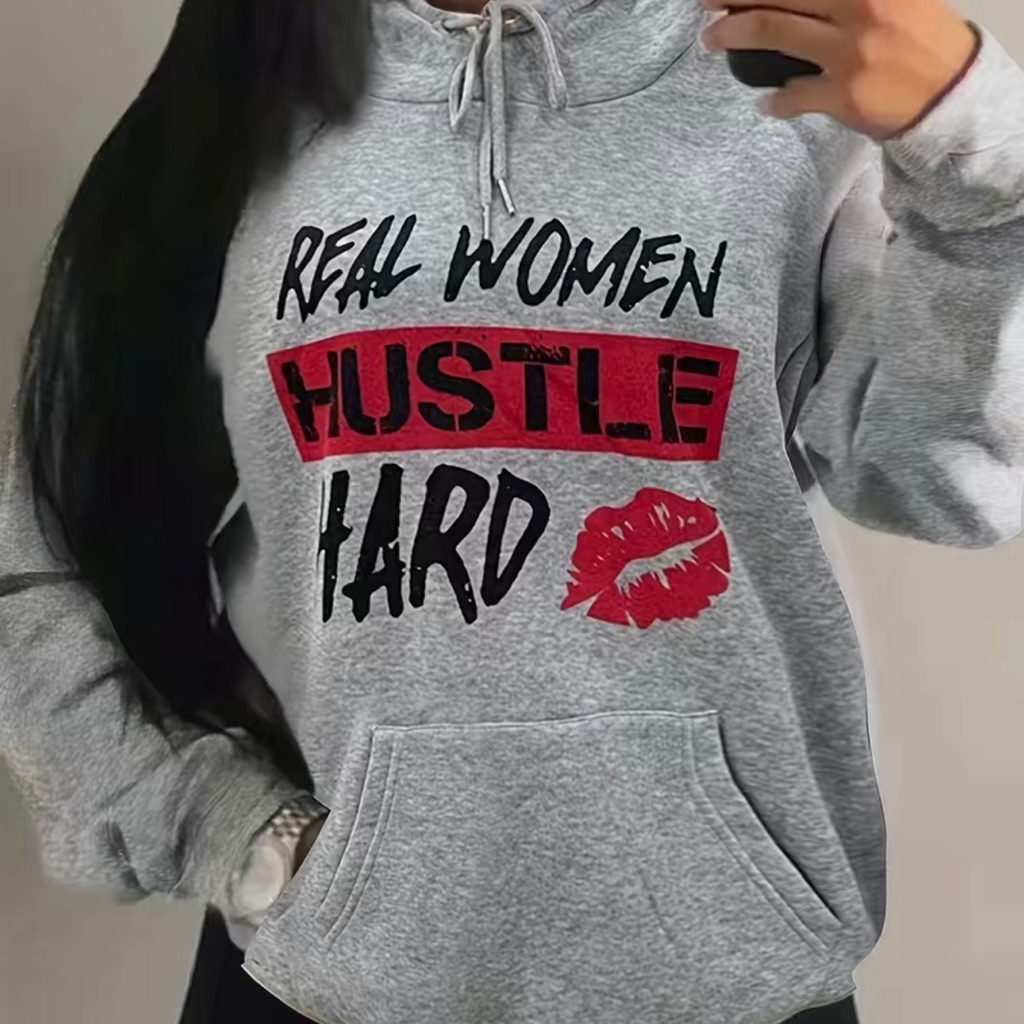 Womens Hustle Hard Sweatshirt